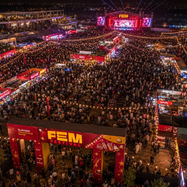 Crowd at FEM Festival Islamabad